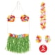 thumbnail image 4 of Set de disfraz hawaiano de falda hula Beistle, 5 piezas, talla adulto, 4 of 6