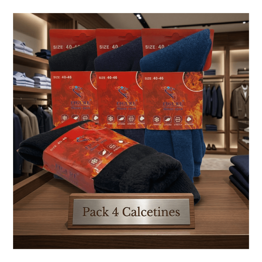 Genérico - Pack 4 Calcetines Termicos Polar Gruesos Terciopelo Suaves