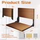 thumbnail image 3 of Asiento De Ducha Plegable Tamaño Grande Madera De Teca 50 Kg De Capacidad, 3 of 6