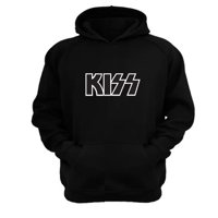 Genérico - Polerón Canguro Kiss Negro Talla S Unisex