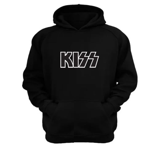 Polerón Canguro Kiss Negro Talla M Unisex