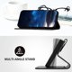 thumbnail image 3 of Funda Flip Premium Fibra de Carbono para iPhone 16 con Soporte y Cierre Negro, 3 of 6