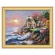 thumbnail image 1 of Kit de punto de cruz estampado Seaside faro patrones para principiantes 44 × 36 cm, 1 of 5