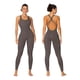 thumbnail image 1 of Mono Enterito Jumpsuit Deportivo Largo Mujer Espalda Cruzada gris S, 1 of 4