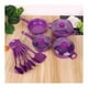 thumbnail image 2 of Bateria De Cocina 14 Piezas Morado Antihaderente Templado, 2 of 5