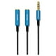 thumbnail image 2 of Splitter Cable Auxiliar Jack 3.5 Puntas Doradas, 2 of 4