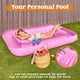 thumbnail image 3 of Flotador inflable para broncearse en la piscina, salón, Sloosh, XL, color rosa, 85 x 57 cm, 3 of 7