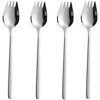 Xmhytop 4Pes Cucharde Cucharde De Acero Inoxidable Para El Uso Doméstico Diario, 20Cm Cucharde De Helado Y Forkst Ensal,Plata