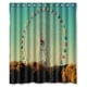 thumbnail image 1 of Cortina de ducha con diseño de noria, juego de cortinas de baño con ganchos, tamaño 60 x 72 pulgadas, 1 of 3