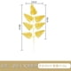 thumbnail image 1 of Hojas Suxumhao Persas Artificiales Dorado 15.7x9" 30 Piezas, 1 of 1