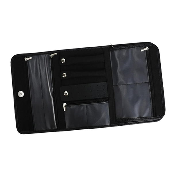 Organizador , Accesorios Portátiles Ligeros Plegables, Suministros Portátiles de Primera Calidad para Anillos, Pendientes, Cajón de Viaje, Rel Negro