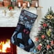 thumbnail image 1 of Hombre Polilla Tema: Calcetines de Navidad, fino lino blanco para colgar en escaleras y chimenea, decoración navideña para el hogar, regalo de Navidad. 45cm × 32cm, 1 of 5