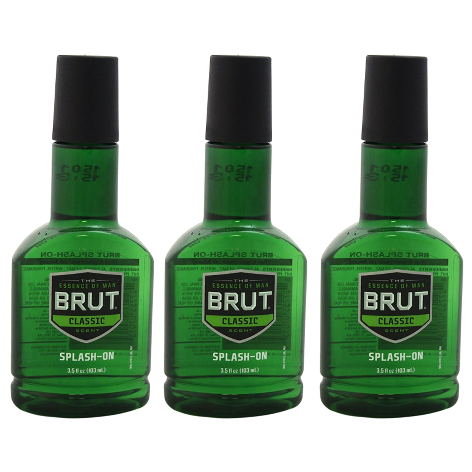 Perfume Brut Splash-on Original Fragance 90ml Hombre Set 3 Unidades