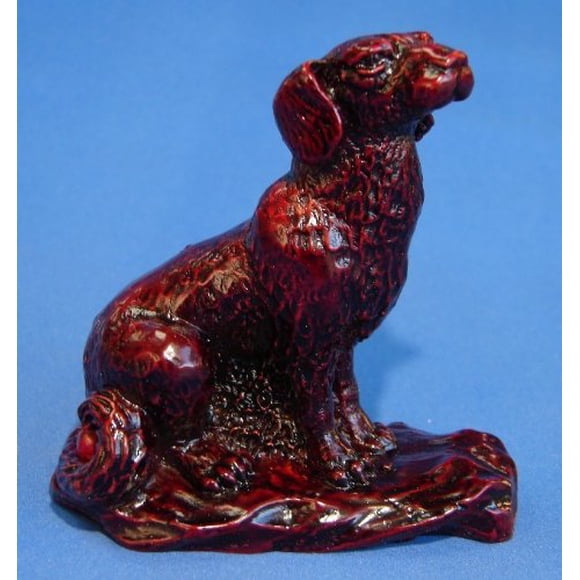 Estatua de perro Feng Shui Import roja, 10 cm de alto