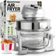 thumbnail image 1 of Air Fryer Big Boss de vidrio grande de 16 cuartos de galón, no tóxico, con 3 niveles, 1 of 8