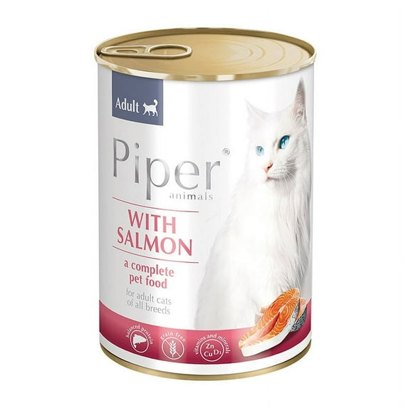 Piper - Alimento Húmedo Gato Adulto Salmón Lata 400 GR