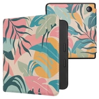 Funda Para Ereader Kwmobile Compatible Con Kobo Libra 2, Tropical Jungle, Rosa, Amarillo Y Verde
