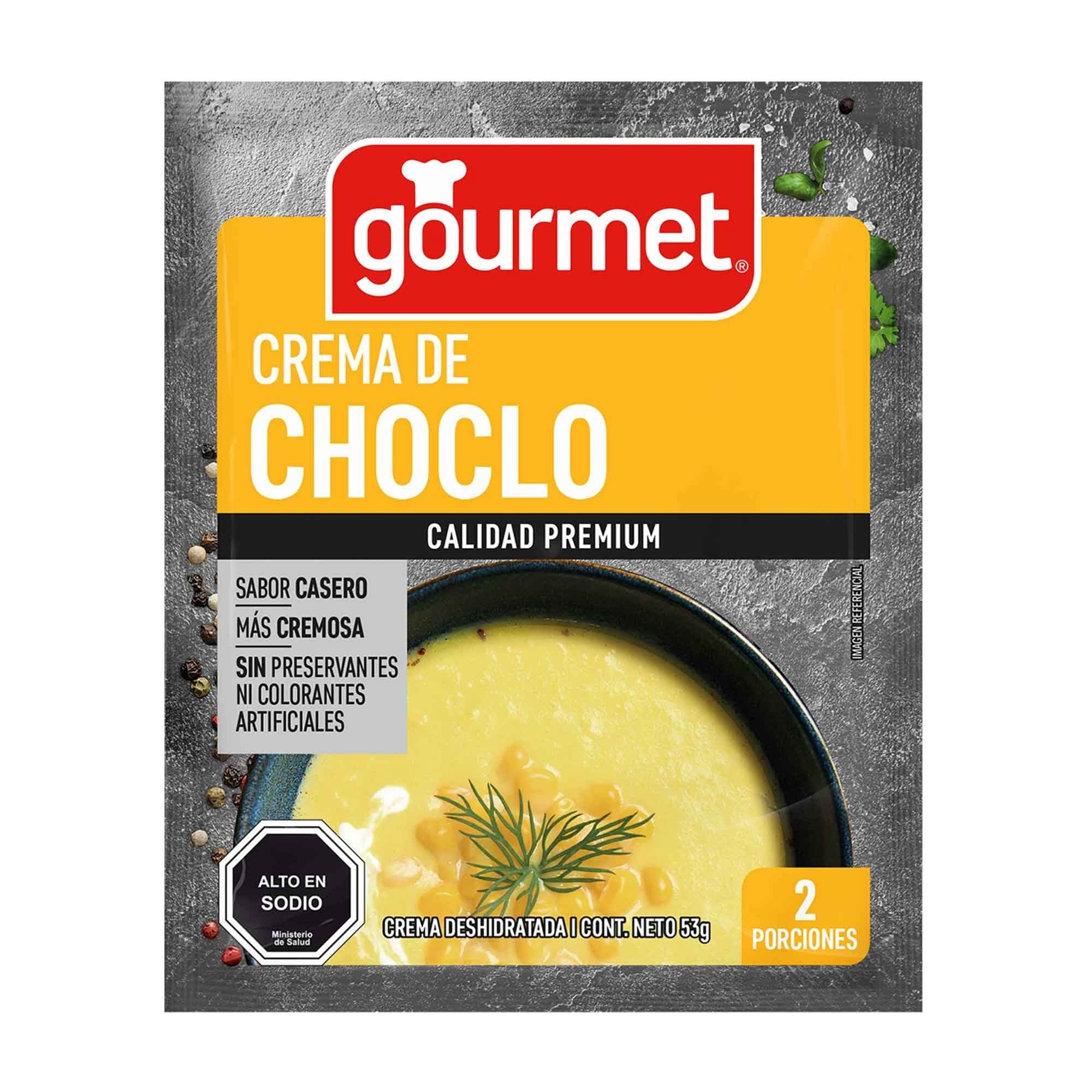 Crema De Choclo Premium (2 Porciones) Sobre 53 g Gourmet