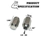 thumbnail image 2 of Lug Nuts Mighty Fasteners Acorn 304 de acero inoxidable x20, 2 of 8