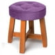 thumbnail image 1 of Pouf Puff Spring Felpa Morado, 1 of 2