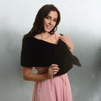 Likeshop - Tapado Estola Elegante Envolvente Estilo Peluche 6062
