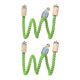 thumbnail image 1 of Uxcell2 Piezas Columpio de Percha de Cuerda para Pájaros Soporte de Cuerda para Pájaros 32 Pulgadas Verde Claro, 1 of 6