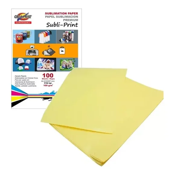 100 Hojas De Papel Sublimacion Tamaño A4 Alta Definicion