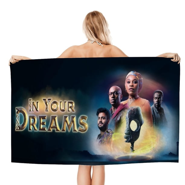 En Tus Sueños Toalla de playa de secado rápido con diseño temático, regalo para mujeres y niñas, ideal para cumpleaños, fans, amantes de la música, uso en la playa o al aire libre, 78 × 150 cm