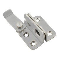 Bothyi - Pestillo Abatible Para Puerta, Pestillo De Seguridad Para Puerta, Cierre Para Ventana De Garaje, Granero, Plateado, S, Abierto A La Izquierda