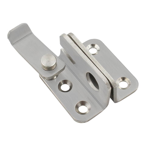 Bothyi - Pestillo Abatible Para Puerta, Pestillo De Seguridad Para Puerta, Cierre Para Ventana De Garaje, Granero, Plateado, S, Abierto A La Izquierda