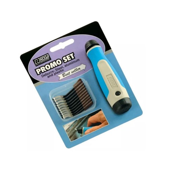 Herramienta Deburr Noga NG8150 de alta resistencia con 10 cuchillas S10