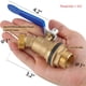 thumbnail image 2 of Llave de paso de agua de latón BILAL, kit de válvula de bola GHT macho de 3/4", 2 of 6