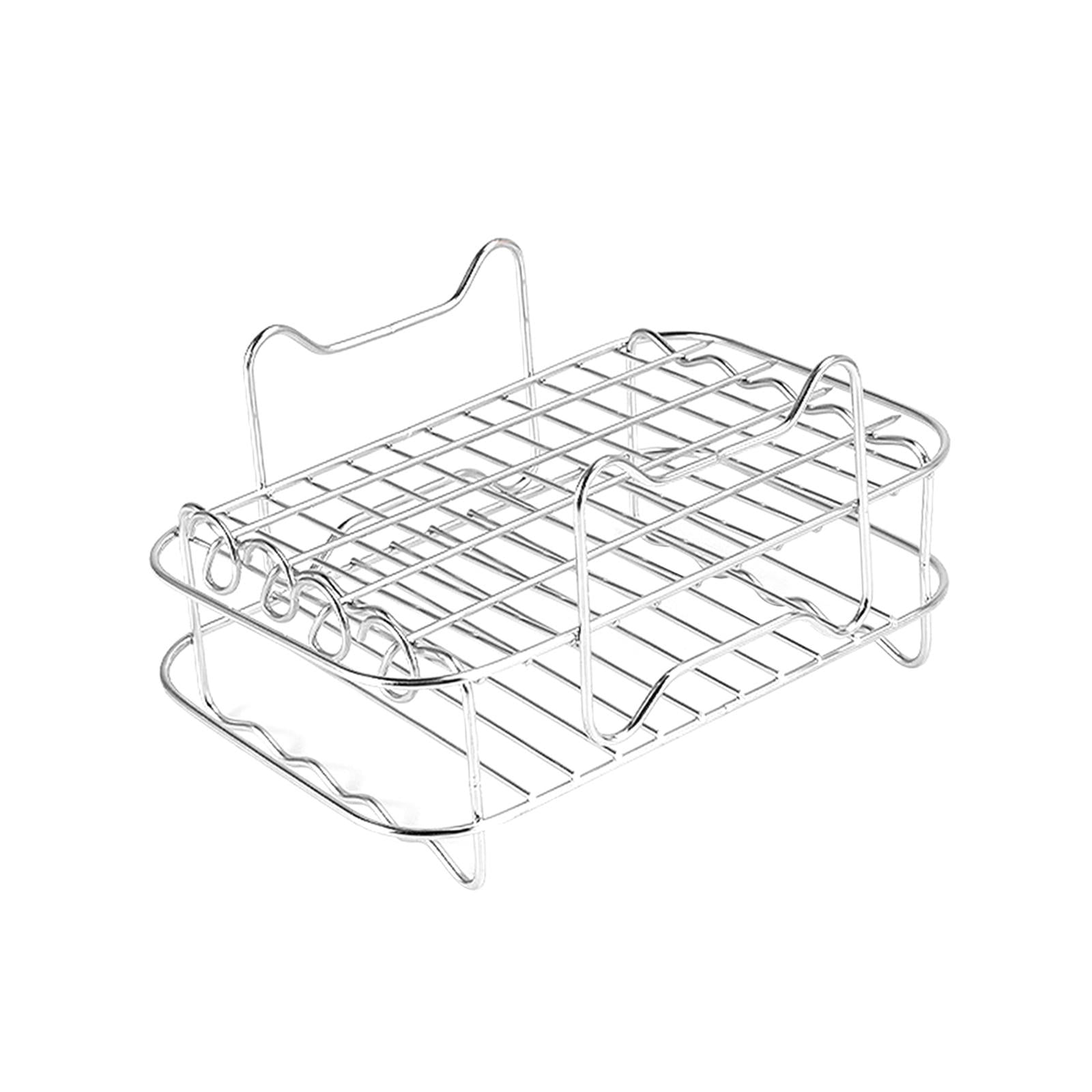 Bothyi - Kits De Rejilla Para Freidora De Aire Rectangular, Estante Para Freidora De Aire Para Olla, Hornear Y Cocinar