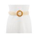 thumbnail image 4 of Cinturones Tejidos Boho con Hebilla Redonda a Rayas para Mujer INSPIRE CHIC, 4 of 5