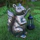 thumbnail image 4 of Estatua de jardín Yewanye de ardilla con luces solares para exteriores, 4 of 9