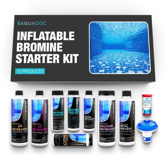 Kit químico inflable para bañeras de hidromasaje, tabletas de bromo AquaDoc