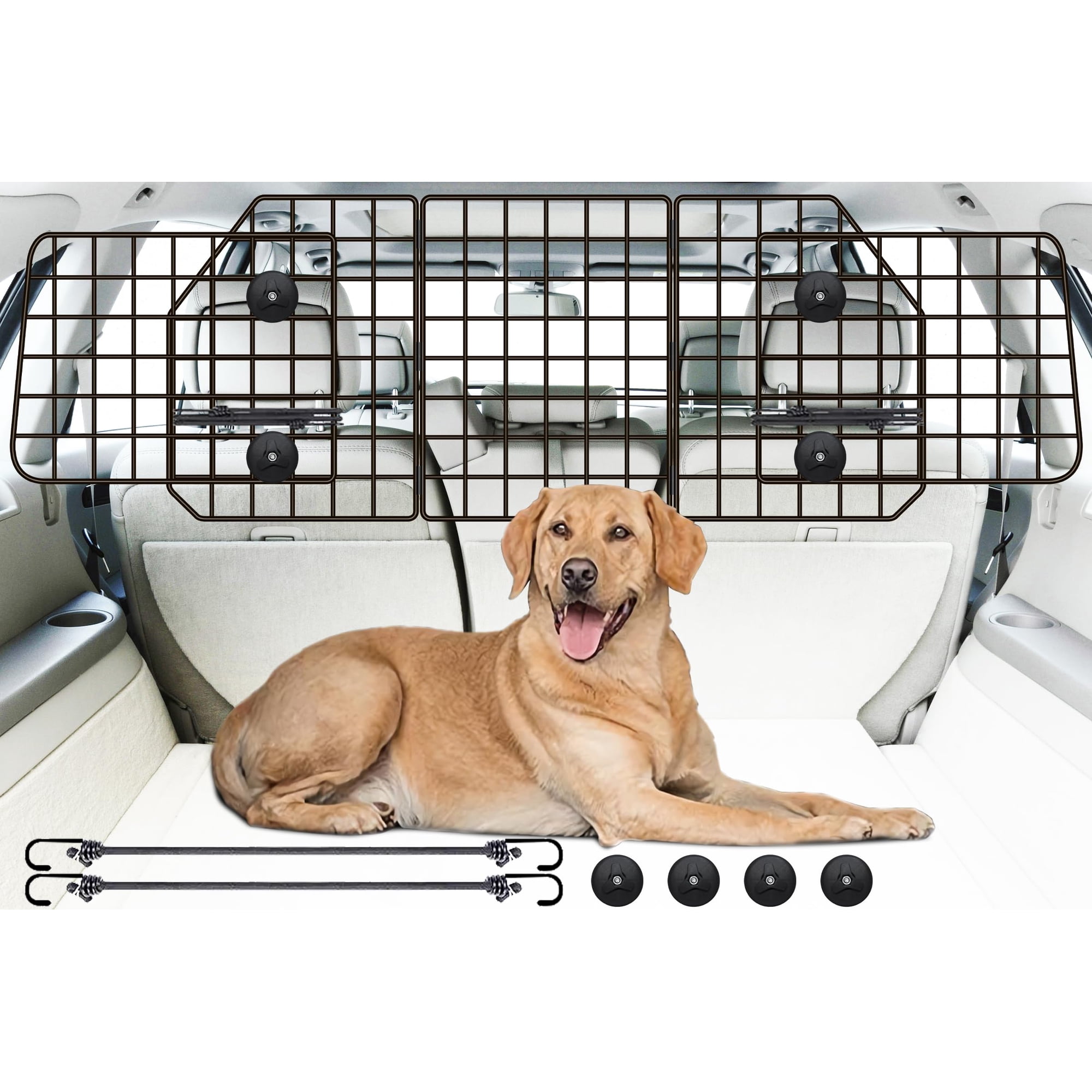 Barrera De Coche Para Perros Gtongoko Mejorada, Ajustable Y Resistente