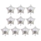 thumbnail image 2 of 10 Piezas Globos De Papel De Pentagrama Decoración De Fiesta De Cumplea?os De Boda 18 Pulgadas De Plata, 2 of 5