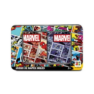 Toyng - Juego Naipes Ingles Caja Metálica - Marvel
