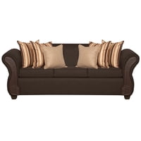 Ruzam Mobel - Sofá 3 Cuerpos Marsella Café