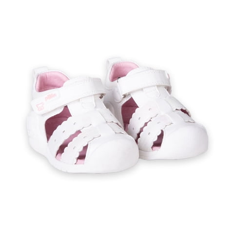 Sandalias Recién Nacido Niña Blanco Pillin