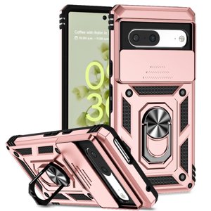 Estuche Gangxun Para Google Pixel 7, Soporte Giratorio 360°, Estilo Mecánico Y Magnético