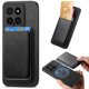 thumbnail image 1 of Funda de Cuero Magnética con Tarjetero para Xiaomi 14 Cubierta Delgada Negro, 1 of 5