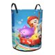 thumbnail image 2 of Las Aventuras de Juego de Dylan Cesta de lavandería de gran capacidad redonda con asa, bolsa para ropa sucia plegable, almacenamiento para dormitorio, baño y lavadero 44x35 cm, 2 of 6