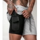 thumbnail image 3 of Short Gimnasio Hombre Con Calza Y Bolsillo Para Celular gris M, 3 of 3
