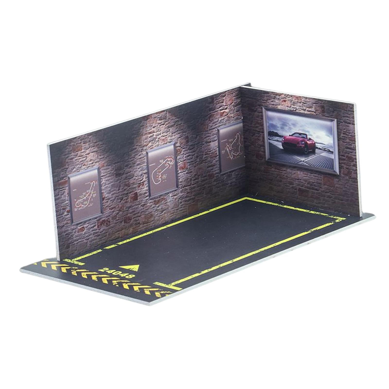 Bothyi - Modelo De Coche Diorama Paisaje De Estacionamiento 1/24 Diy Para Modelo De Coche Amantes Del Modelo De Coche B
