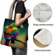 thumbnail image 3 of Loro Bolso de tela con estampado de lienzo para mujer, bolsa de compras reutilizable y estética, con cremallera interior, regalo para mujer,40*45cm., 3 of 6