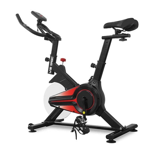 Liveup Sports - Bicicleta Spinning Gris/rojo Yb-330