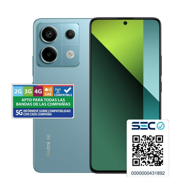 Smartphone Redmi Note 13 PRO 5G 8GB+256GB Azul Océano | Lider