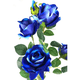 thumbnail image 2 of Ramo rosas azules artificiales 82 cm, 2 of 3